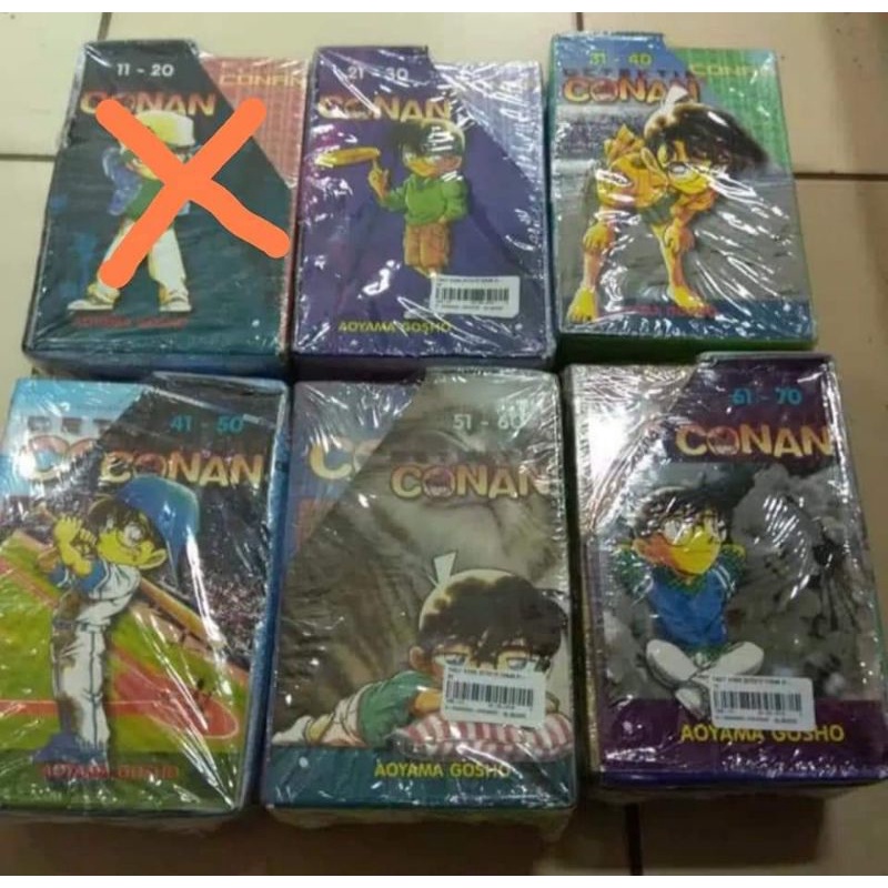 Box Set Segel Komik Detektif Conan