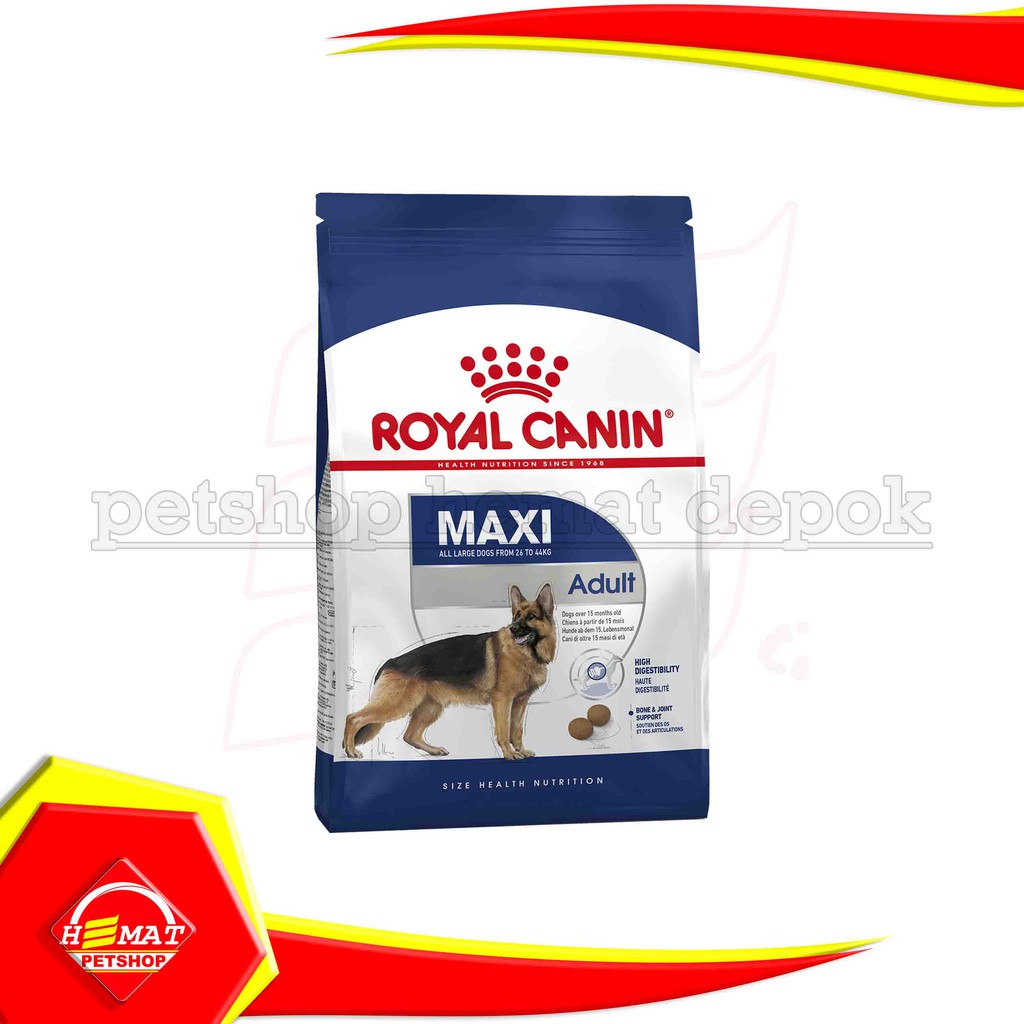 Makanan Anjing Royal Canin Maxi Adult 4 Kg dog food dewasa ras besar