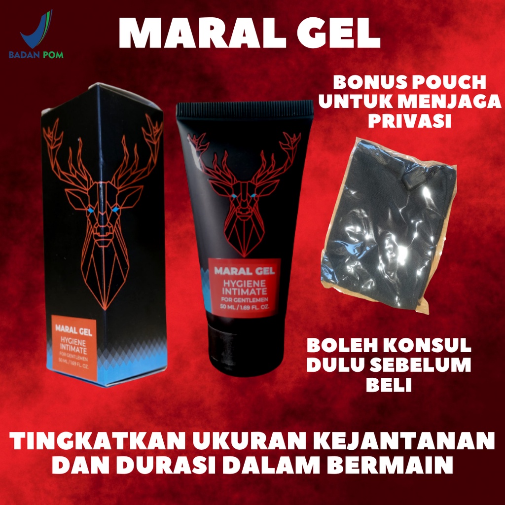 Pembesar Alat vital Pria Maral gel ASLI Original Licence asli Rusia BPOM