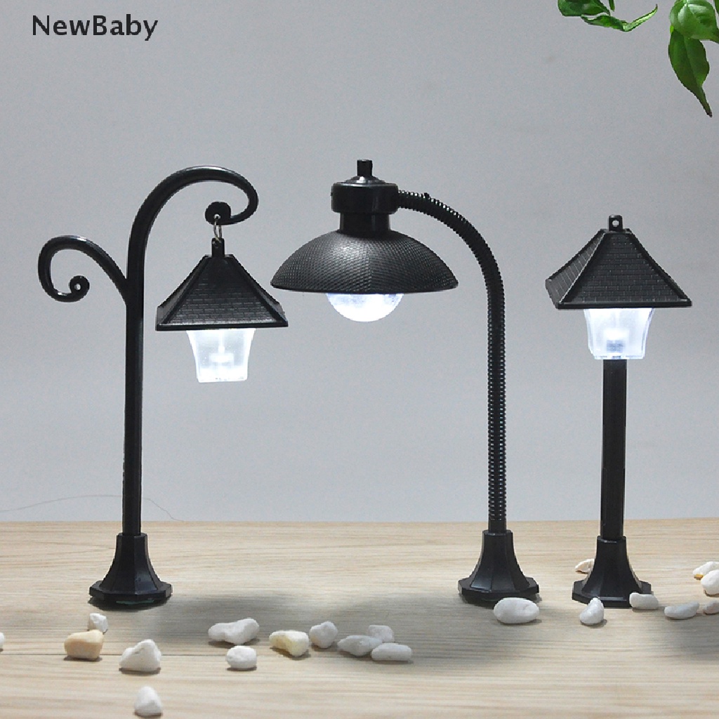 Newbaby 1pc Miniatur Lampu Jalan Untuk Dekorasi Taman Minifairy garden