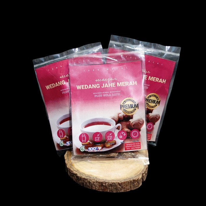 

TEH JAHE MERAH / WEDANG JAHE MERAH - LENGKAP DENGAN GULA BATU