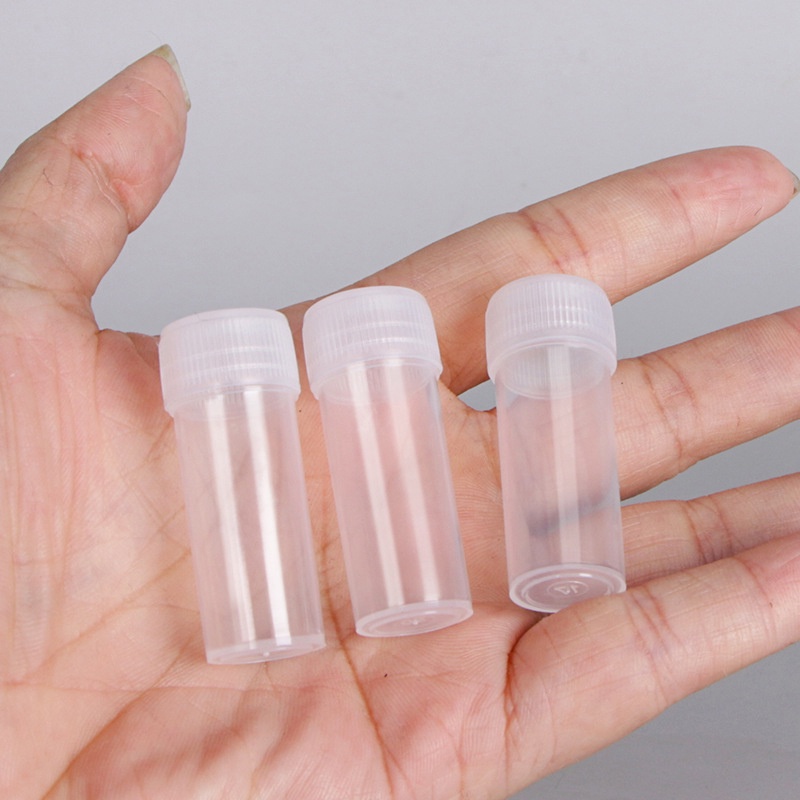 20pcs Botol Plastik Kosong 5ml Untuk Obat Cair / Bubuk