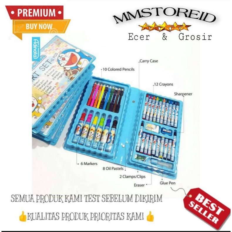 

MM - Pastel Crayon art set 42pcs Macam Warna Set Koper 42 in 1 Cocok Untuk anak anak