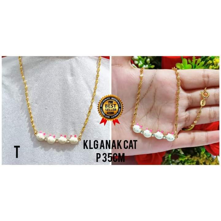 Kalung Anak Karakter Berbagai motif perhiasan Anak Gold dan Silver limited edition (COD)