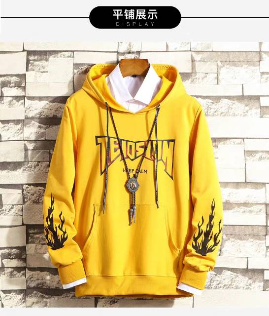 UNISEX-Sweater hoodie TELOSION/HOODIE TEBAL/SWEATER PRIA DAN WANITA BISA PAKAI