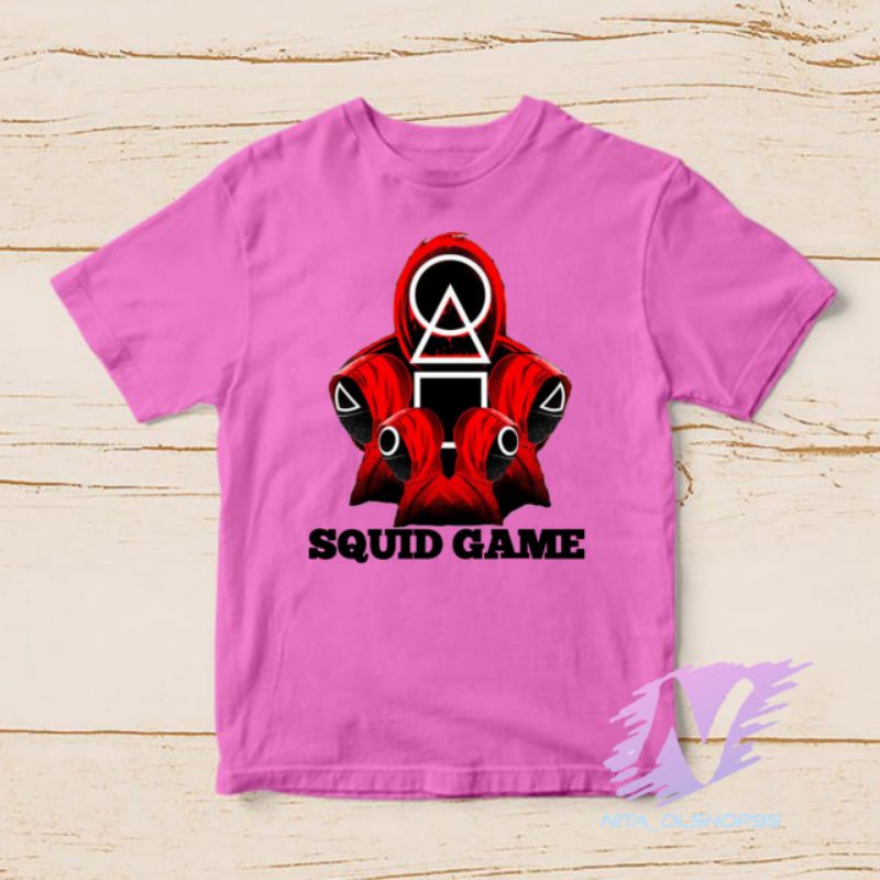 baju squid game kaos anak squad game mobile Netflix