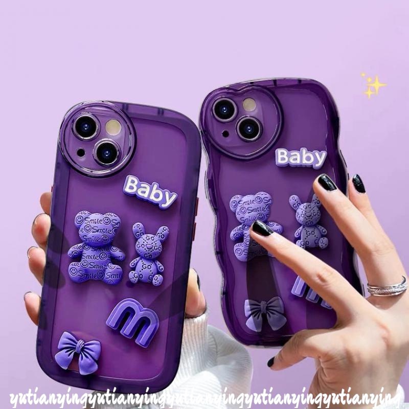 Soft Case TPU Motif Kartun Boneka Beruang 3D Untuk Samsung A12 A32 A33 5G A52 A22 A50 A53 A13 A50s A30s A03s A51 A20s A03 A52s M22 A311 M22 A3