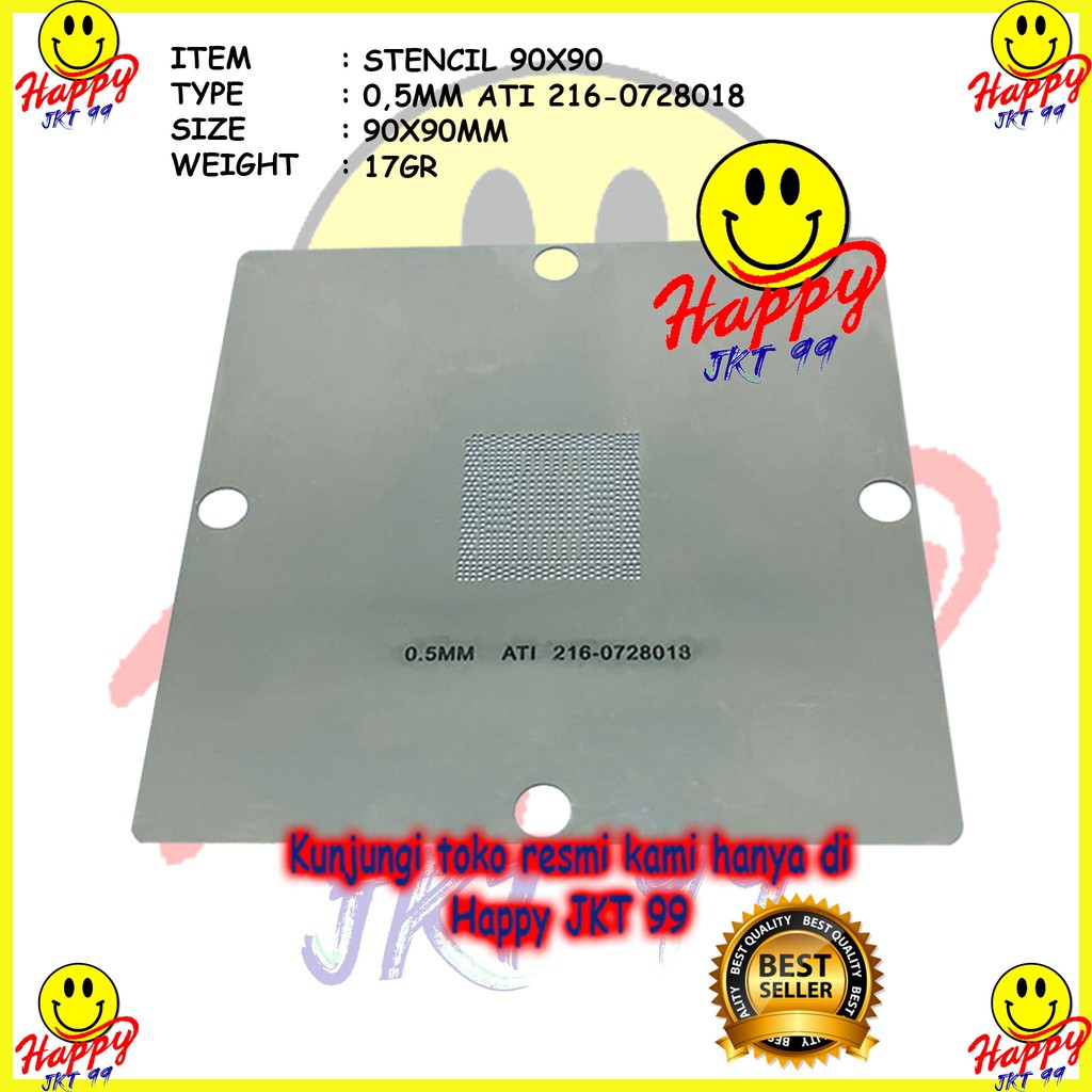 [ HAPPY JKT 99 ] STENCIL 90X90 216 0728018 216-0728018 216-0728020 216-0774008