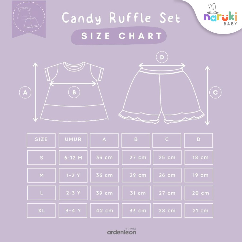 Ardenleon Candy Ruffle Set Girl Arden Leon Baju Setelan Anak Perempuan