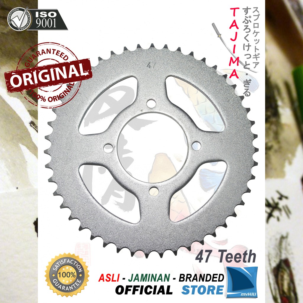 Gigi Tarik 40T ~ 53T YAMAHA Vega Lama / R / New Gir Belakang - Rear Sprocket Gear TAJIMA