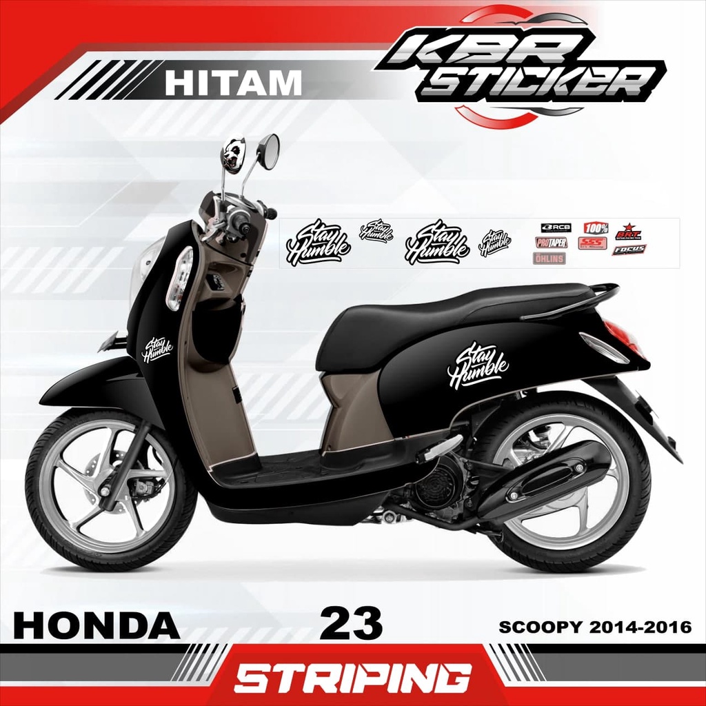 SCOOPY 2014-2016 stiker motor striping SCOOPY 2014-2016 motor honda motor sticker variasi Racing 23