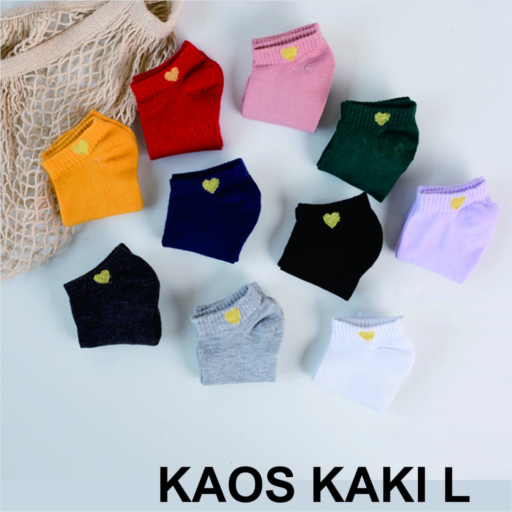 NEW KL  Kaos Kaki Ankle Kaos Kaki Cute Kaos Kaki Motif Kaos Kaki Semata Kaki-kaos - L