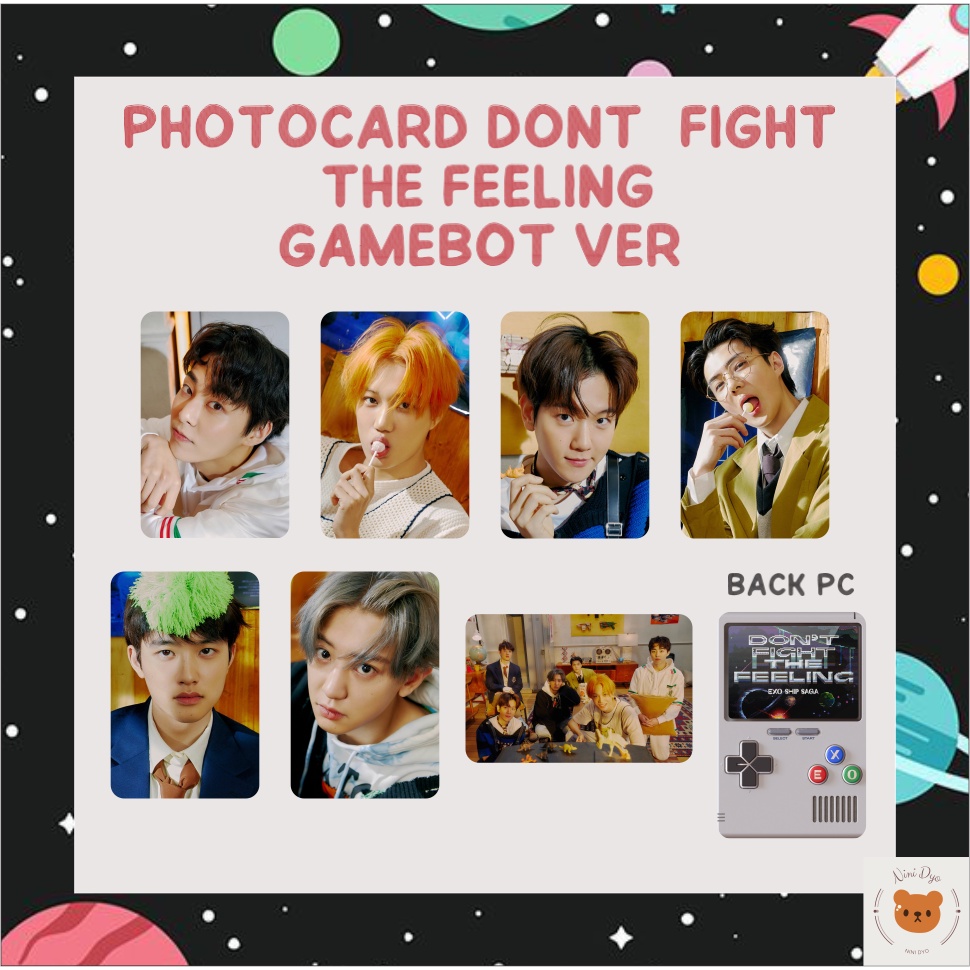 [SET] UNOFFICIAL PHOTOCARD / PC EXO DONT FIGHT THE FEELING DFTF SPECIAL ALBUM FREEBIES BENE MUMO PC