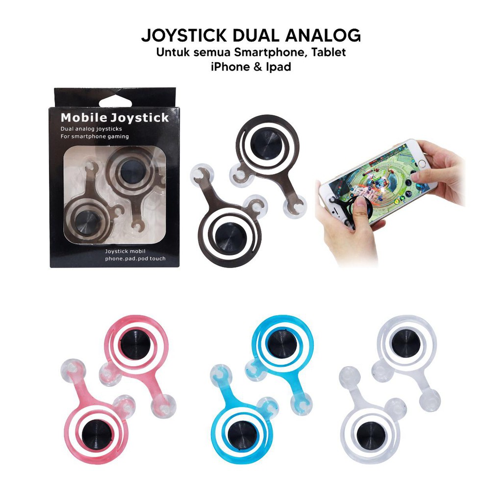 Gamepad Joystick Tempel Layar HP TABLET Mobile Joy Stick Dual Analog