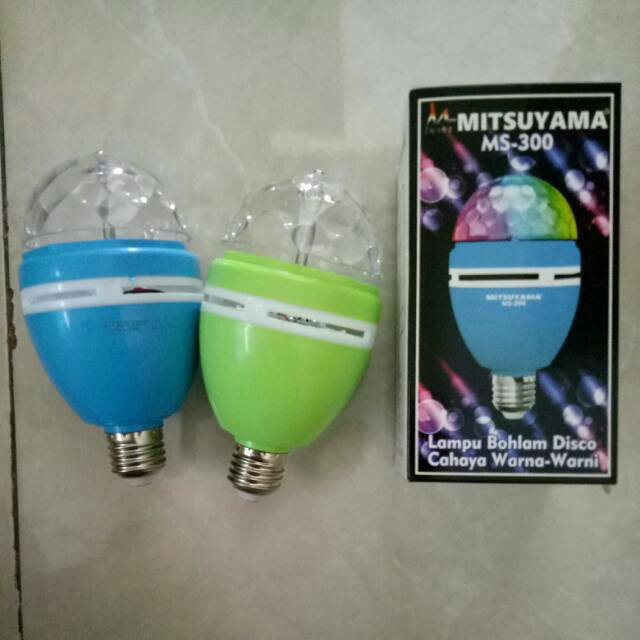 Lampu Bohlam Disco Mitsuyama Ms-300 Cahaya Warna Warni - Lampu Disco