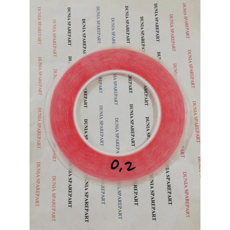 

Kualitas Terbaik] Double Tape Merah 0,2 Cm Isolasi Selotip 2Mm Perekat Lcd Touchscreen