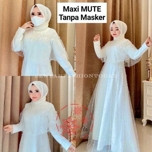 New Bora Lilac Maxi Dress Gamis Abaya Casual Polos Katun Korea Pr JC231 Maxi Mute Putih [Gamis 0100]