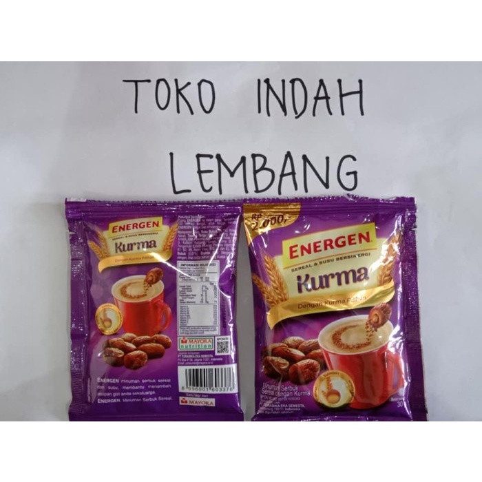 

[PROMO] ENERGEN KURMA 30 GR KURMA 'GROSIR'