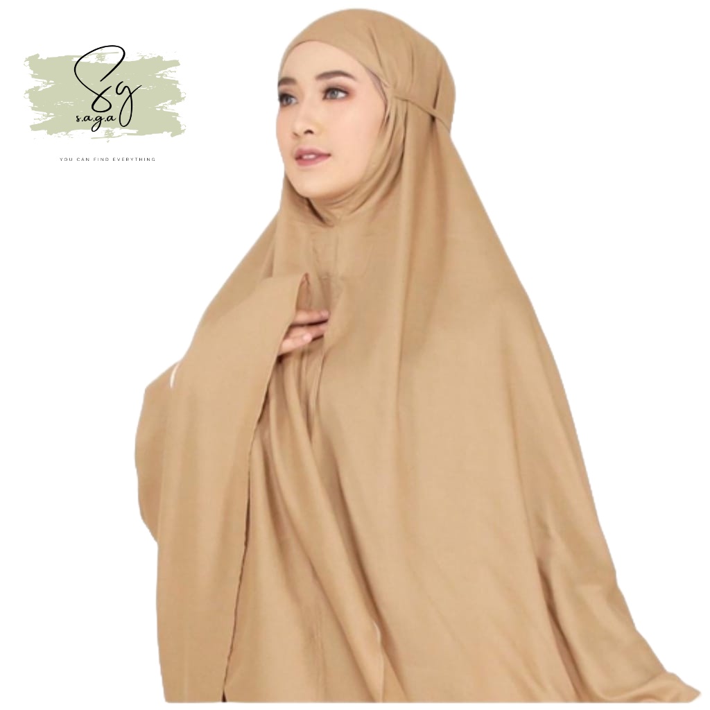 Mukena Dewasa Polos Katun Premium Traveling Murah