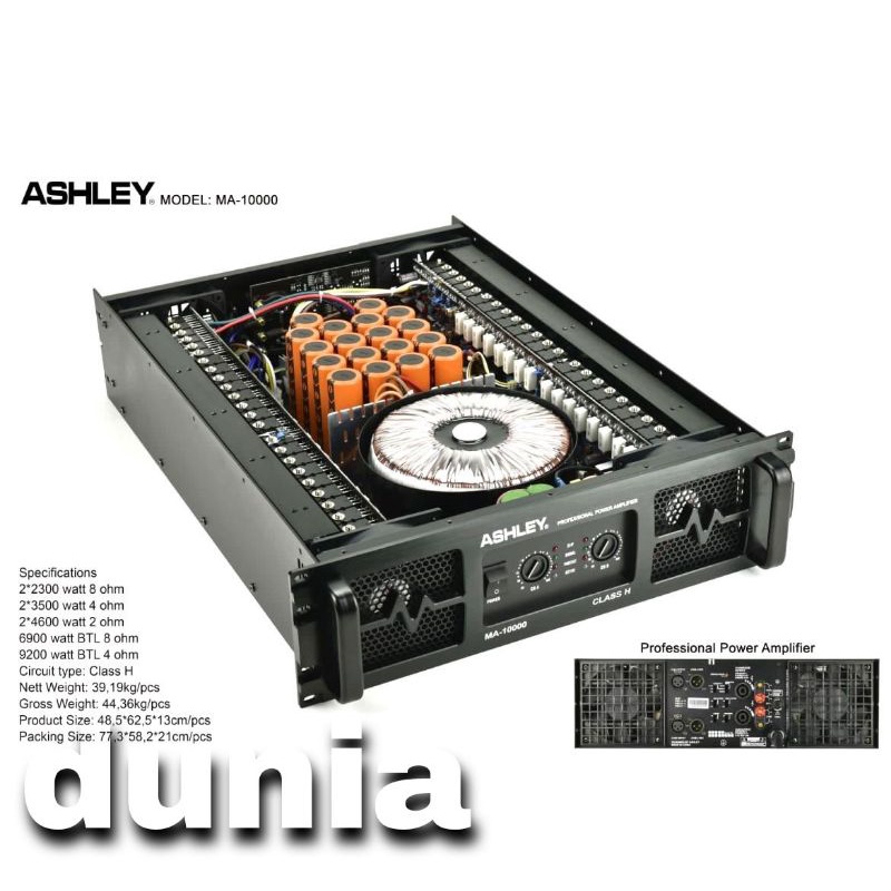 Power Ashley MA 10000 Original Amplifier MA10000 Class H