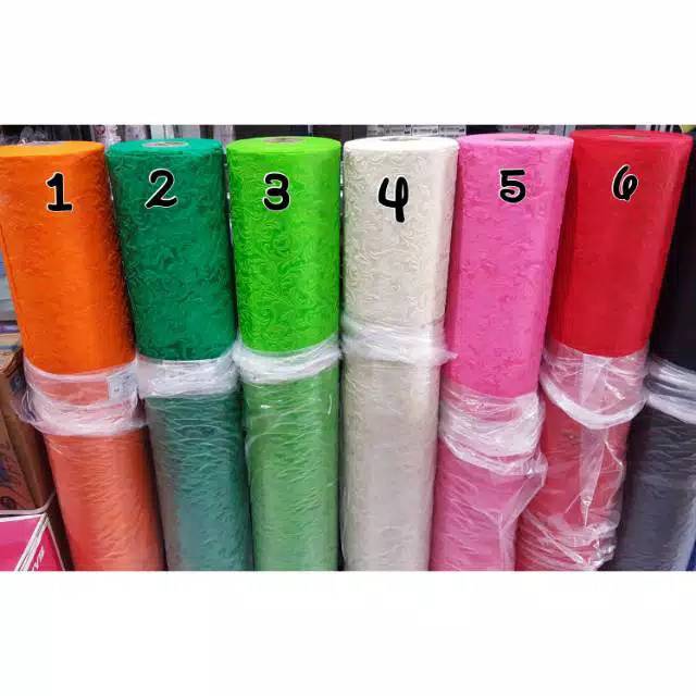 Wallpaper Kain Spunbond Motif Emboss Meteran 100x105