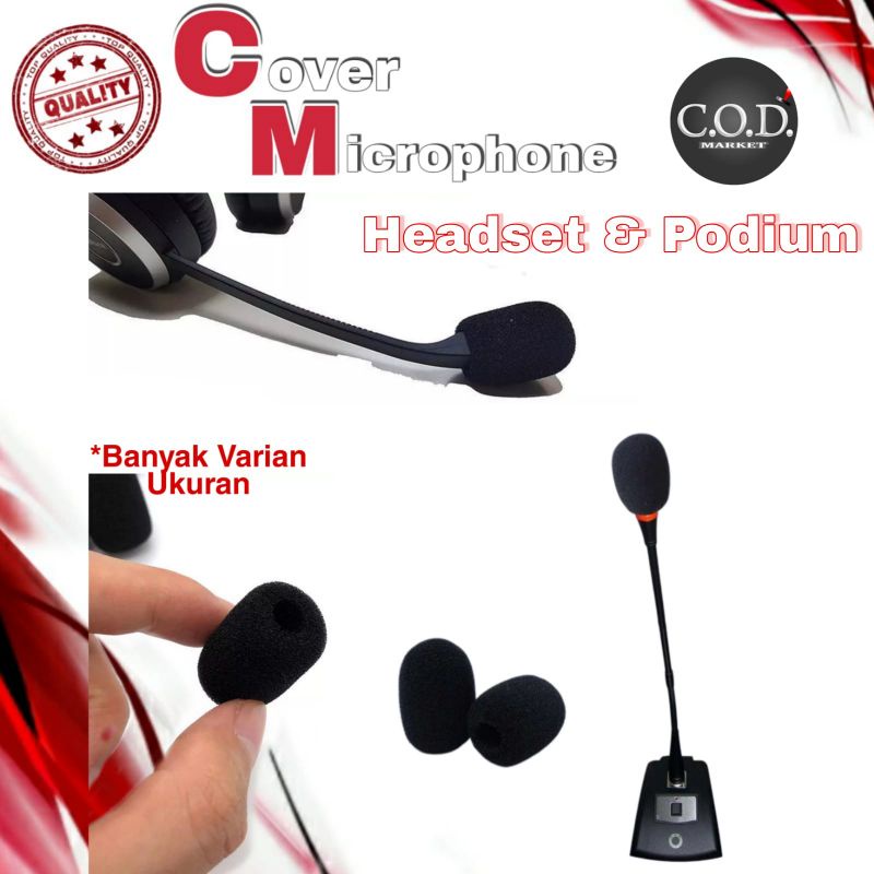 Jual Busa Mic Headset Mic Cover Kecil Meja Podium Conference Interview Delegasi Murah Shopee