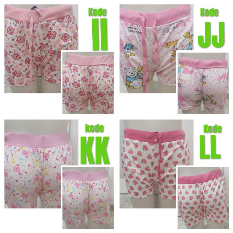 Celana pendek anak perempuan (celana gemes)