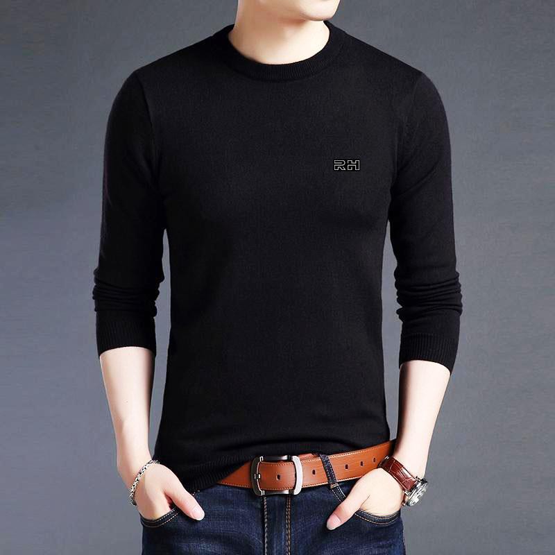 sweater rajut kerah oblong / o-neck