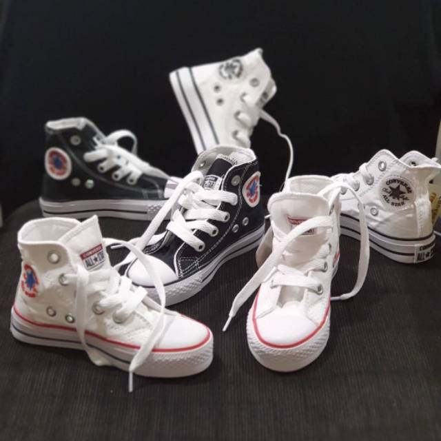 Sepatu Converse Anak Hitam Putih Model High Tinggi