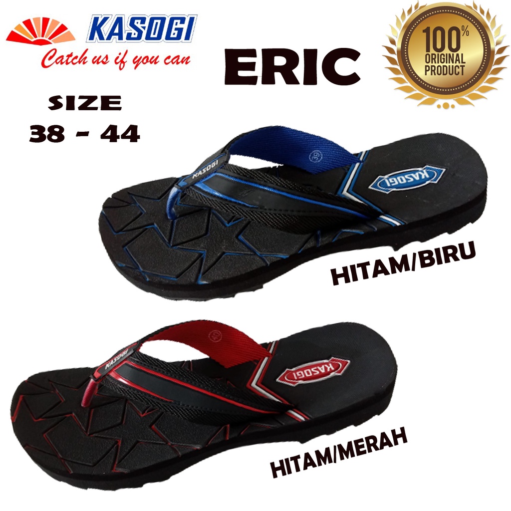 SANDAL PRIA / SENDAL JEPIT /SANDAL SPON PRIA SANTAI DEWASA KASOGI ERIC DAN DARIUS  UKURAN 38 - 44