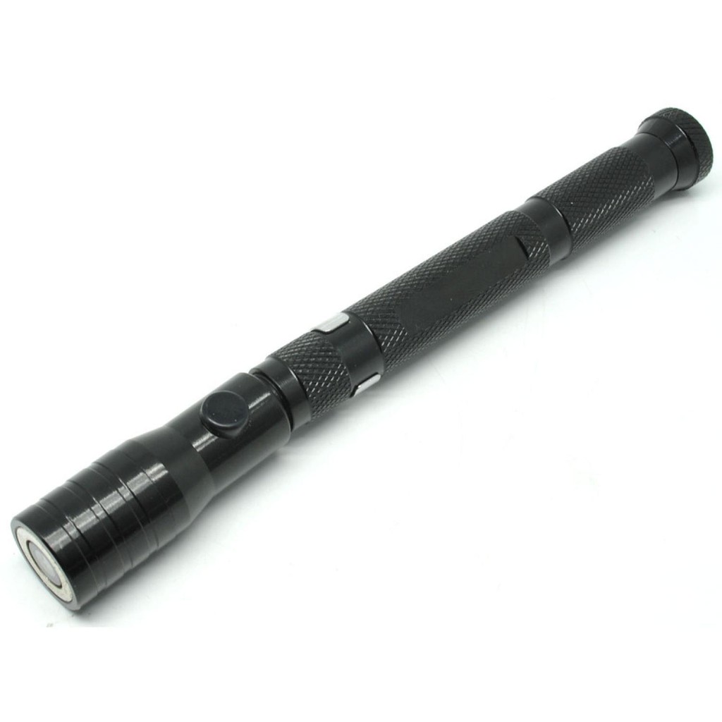 LED Telescopic Flexible Magnetic Pick Up Flashlight [Hitam]