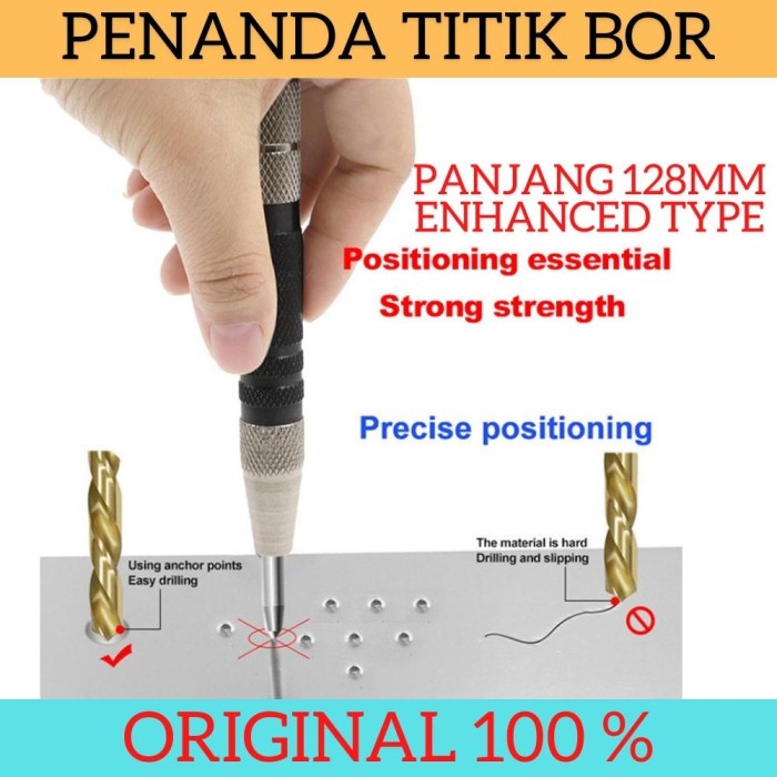 Automatic Center Punch Penanda Titik Bor 128mm Enhanced Type Powerfull