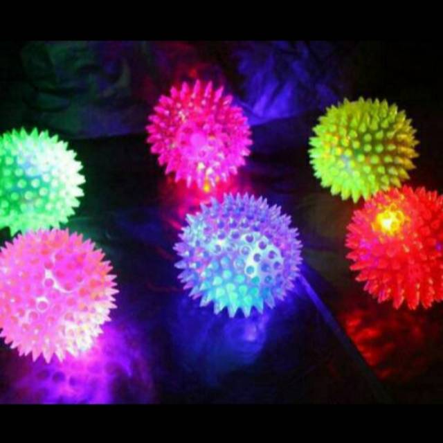 mainan bola duri nyala