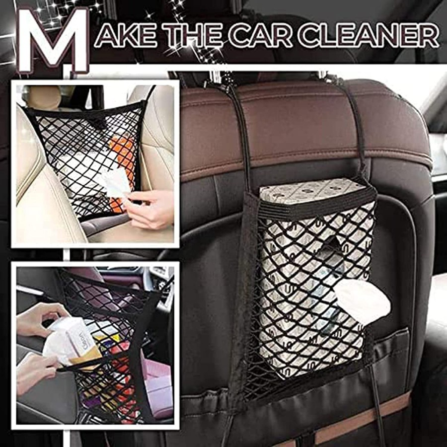 Jaring Tengah Jok Mobil Car Seat Organiser High Quality