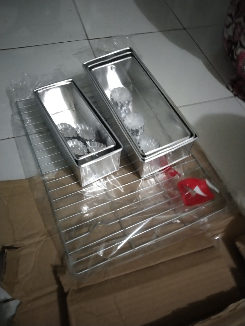 1 Set Loyang Aluminium Bentuk Persegi (brownies)