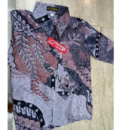 ✯ Warna Lilac Ungu Keren,Couple Batik Ayah Anak Laki Laki Lengan Panjang Warna Lilac,Ungu,premium ♥