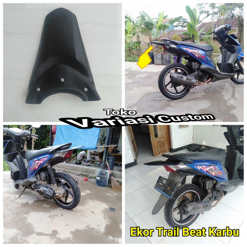 AKSESORIS beat karbu Buntut Ekor Trail Tail Custom