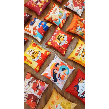 SARUNG Bantal Sofa Imlek CNY Chinese New Year Sincia 40x40 cm