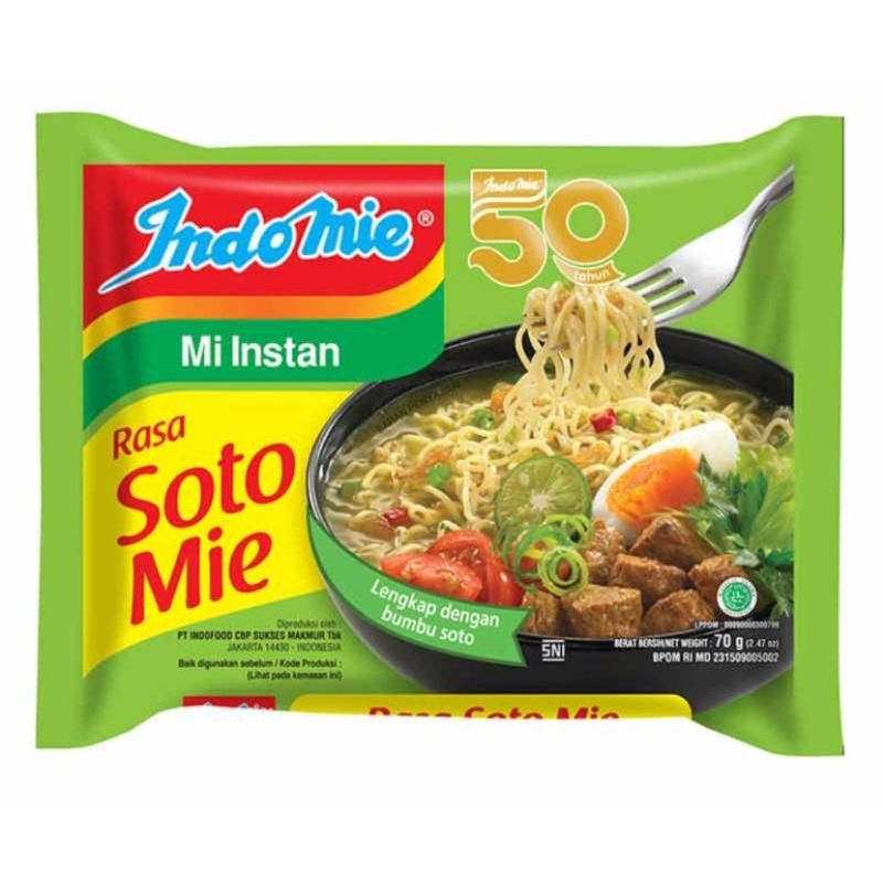 

indomie Mi Instan Soto Mie 70 g