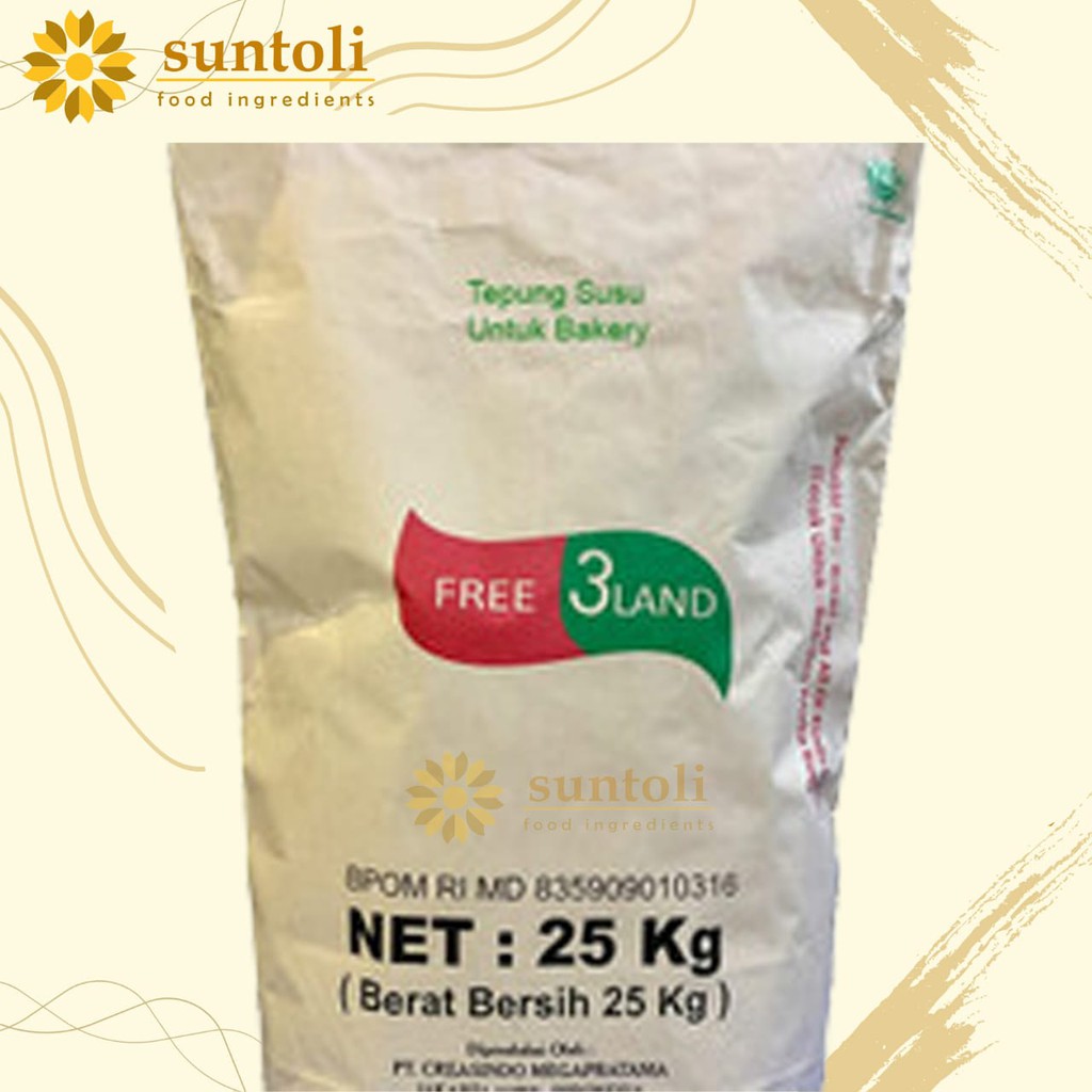 

FREE 3 LAND FULLCREAM / Susu Bubuk FullCream - 25 kg