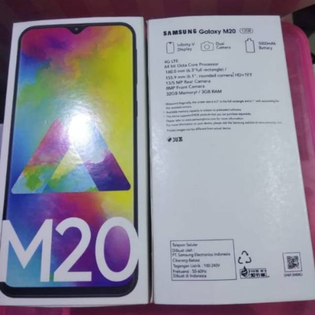 

Dus box samsung M20 ready semua warna free imei