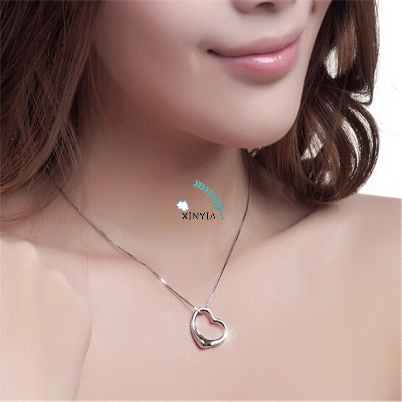 Korea Kalung Bola berlian Crystal Kalung Titanium Anti Karat Shell Mutiara Liontin Sederhana