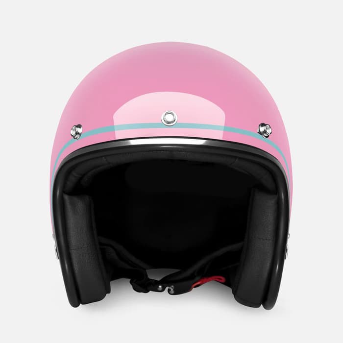 HELM RETRO ZULU AZURA PINK CHROME