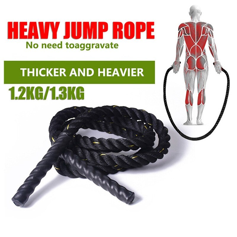 Tali Skipping Jump Rope Tali Skipping Kuat Tahan Lama Heavy Power Training 3mx25mm