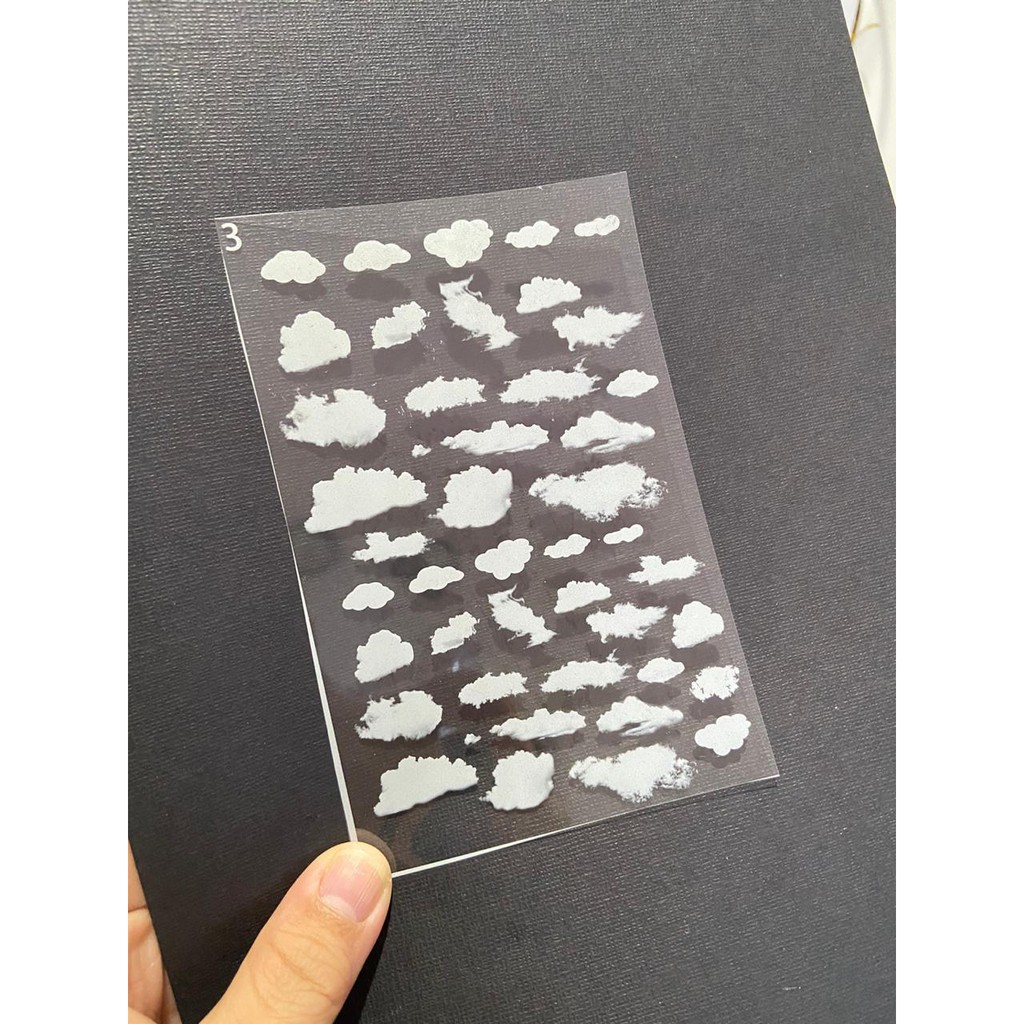 dekorasi resin film gambar awan cloud film resin decoration