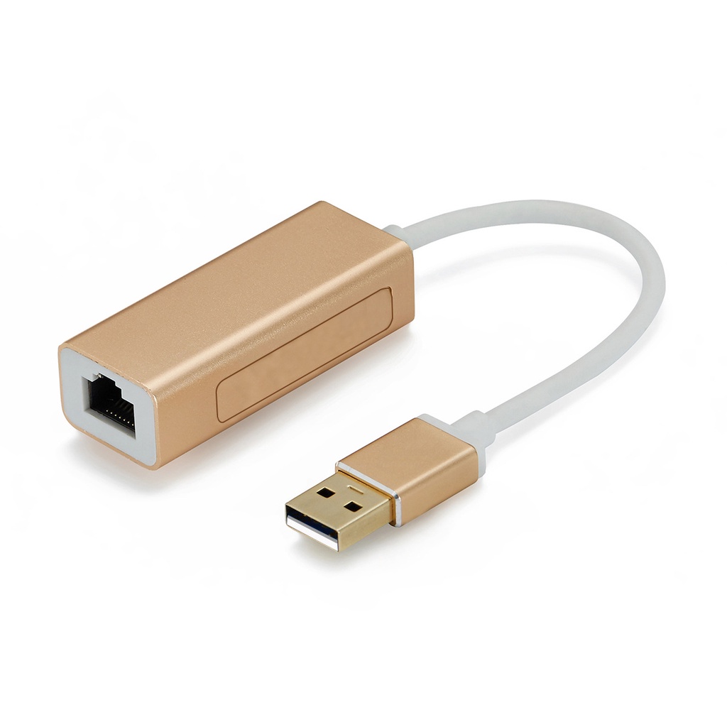 Kartu jaringan USB 100M bebas drive, paduan aluminium eksternal usb2.0 hingga RJ45 dengan adaptor jaringan kabel