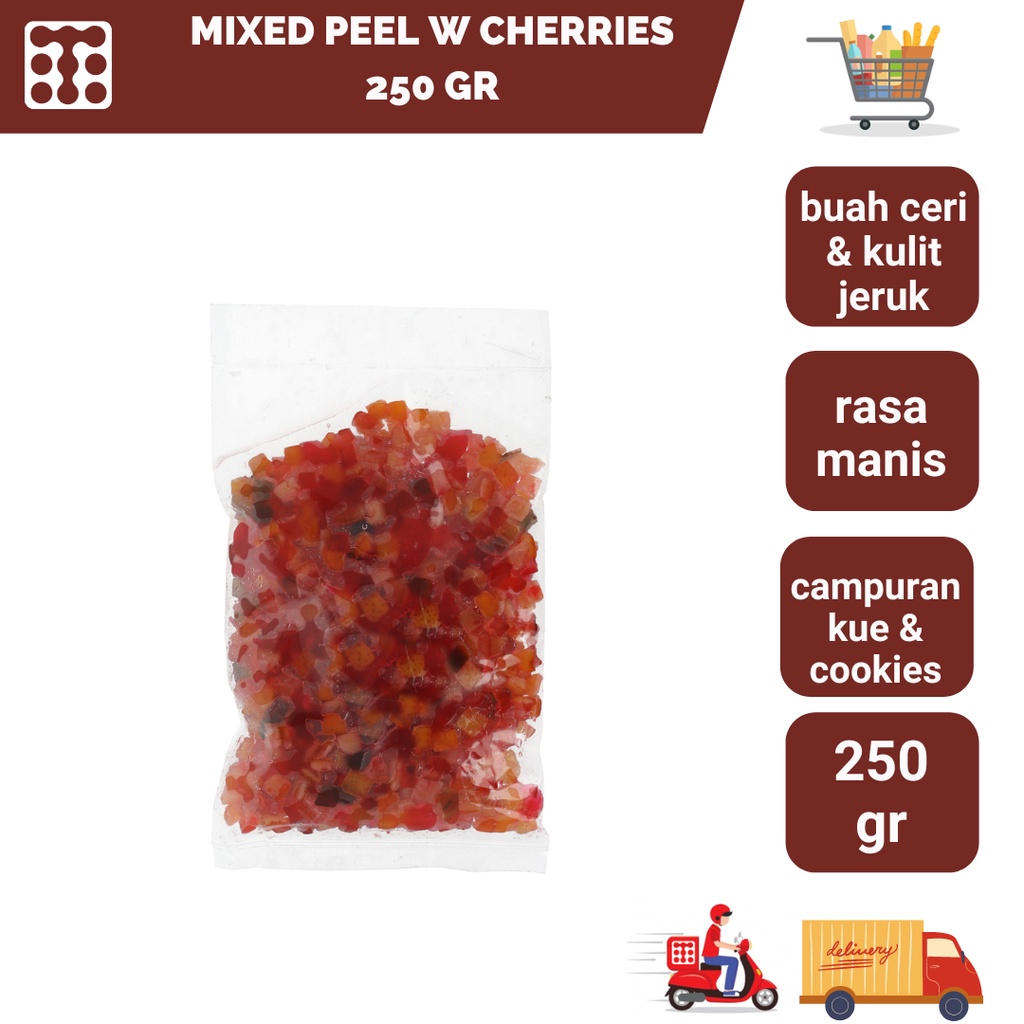 

Mixed Peel / Buah Mix / Sukade Basah 250gr Topping buah