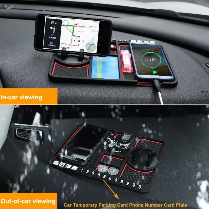 Holder hp multifungsi anti slip untuk dashboard mobil