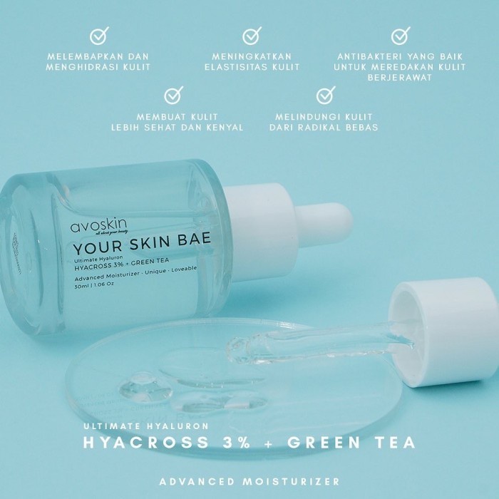 Avoskin Your Skin Bae Ultimate Hyaluron HYACROSS 3% + Green Tea Serum