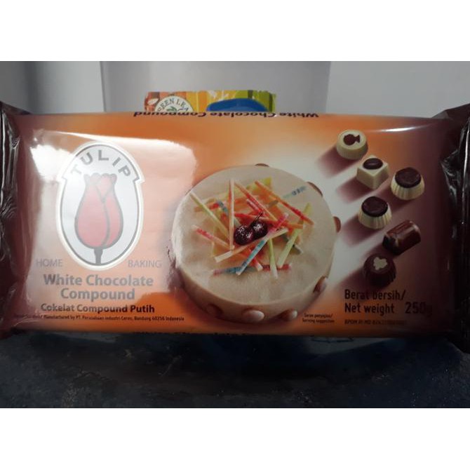 

CHOCO TULIP WHITE COMPOUND 250gr LIMITED EDITION Kode 766
